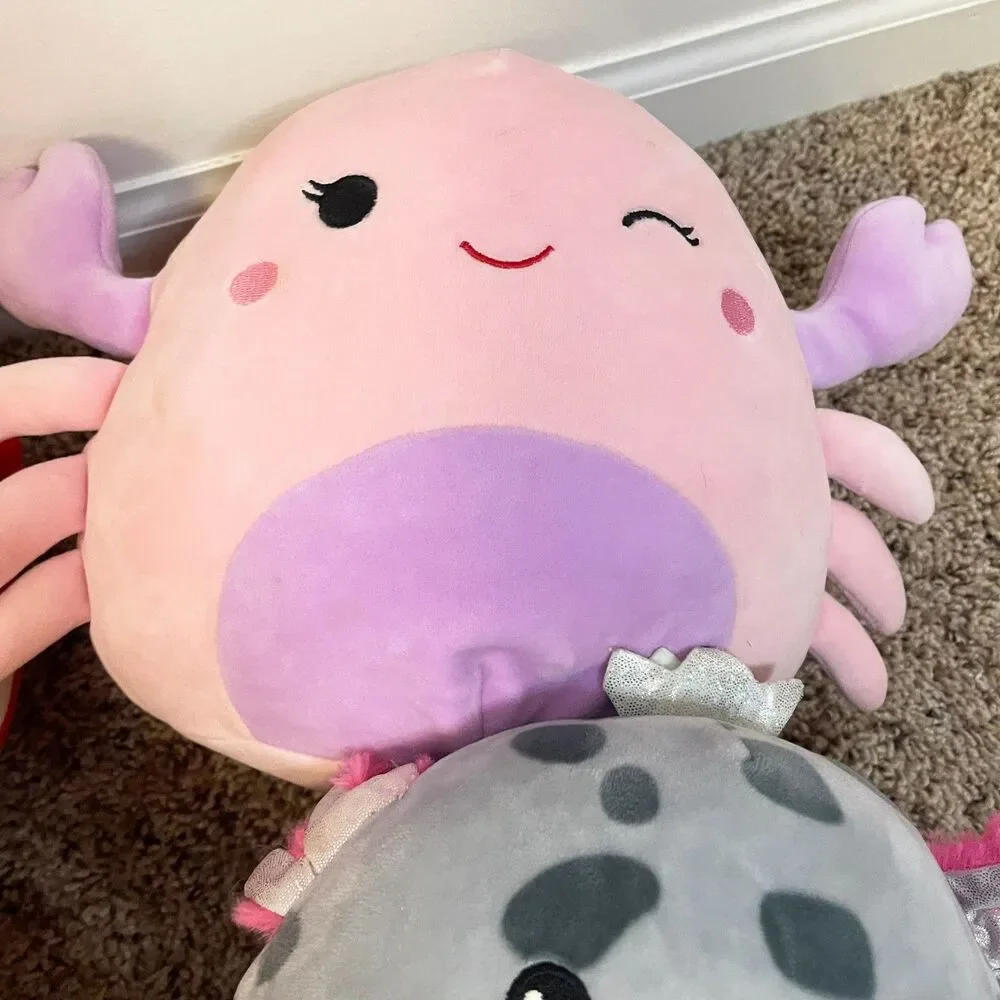 Squishmallows Sea Life Lot 4 Cosmina Indie Crab  Avana Axolotl Norbu Octopus 8
